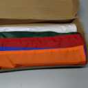 Nuenen 6 Pieces Large Golf Flags with Tube Inserted 20 x 13 Inch 420D Nylon Golf Pin Flags Waterproof Putting Green Pin for Backyard Practice Courses Country Club Garden (Multicolor)