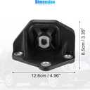 X AUTOHAUX Engine Motor Mount 50870-SDB-A02 for Honda Accord 2003-2007 Transmission Mounting Upper Engine Mounting Rubber 1 Pcs