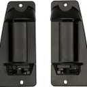 Extended Cab Door Handle Rear Left Driver and Right Passgenger for GMC Sierra 1500 2500 3500 Chevrolet Silverado 1999 2000 2001 2002 2003 2004 2005 2006 2007 Replaces 15758171 15758172,Textured Black