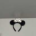 ODOCARE Handmade Mouse Ears Headband for Women and Ladies, Polka Dot Bow Mini Ears Costume Accessories