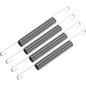 uxcell 0.9mm Wire Diax10mm ODx120mm Length Spring Steel Tension Spring 10pcs