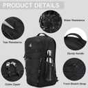 CAMTOP Backpack for Men Women Expandable Travel Backpack Fits 15.6 Inch Computer Lightweight Casual Backpacks for College Outdoor Daypack (Black)