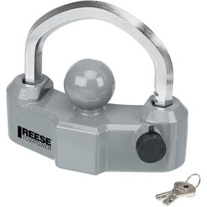 Reese Towpower 7088300 Trailer Coupler Lock, Universal Fit, Heavy Duty, Designed to fit 1-7/8-in, 2-in, and 2-5/16-in couplers.