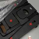 Folding Hand Truck Lightweight Hand Truck Dolly Foldable,Luggage cart with 4 Rotate Wheels, Utility Cart with Adjustable Handle,Collapsible Dolly for Moving (Black)