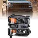 Zhaoyang Halogen Headlight Assembly Compatible with 2019 2020 2021 Chevrolet Silverado 1500 Front Head Lamps Replacement (Right Passenger Side)