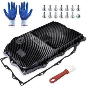 Oil Pan w/Drain Plug, Transmission Oil Pan for Ram 1500 2013-2021 | for Ram 2500 3500 2019-2021, for Ram 1500 Classic 2019-2021, for Jeep Grand Cherokee 2014-2021, 265-850, 265850, 68225344AA