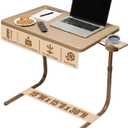 Table-Mate TV Tray Table | Portable Desk Folding Dinner Tray, Couch Table Trays for Eating Snack Food, Portable Laptop Desk, Bed Trays for Eating | Adjustable TV Trays with 3 Angles and Cup Holder, 15"D x 21"W x 29"H