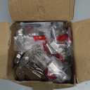 HBL' 4 Pack 165 Degree Soft Close Cabinet Hinges, Full Overlay Kitchen Cabinet Hinges, Concealed European Hinges for Lazy Susan, Pie Corner Cabinet, Open Widely and Easy Access