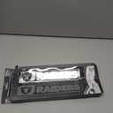 FANMATS NFL - Las Vegas Raiders 2 Piece Heavy Duty Alumnium Truck Emblem Set, Black, 1.75" x 8"