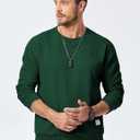 JMIERR Men's Crewneck Sweatshirt Casual Long Sleeve Geometric Texture Sweatshirts Fashion Pullover Shirts