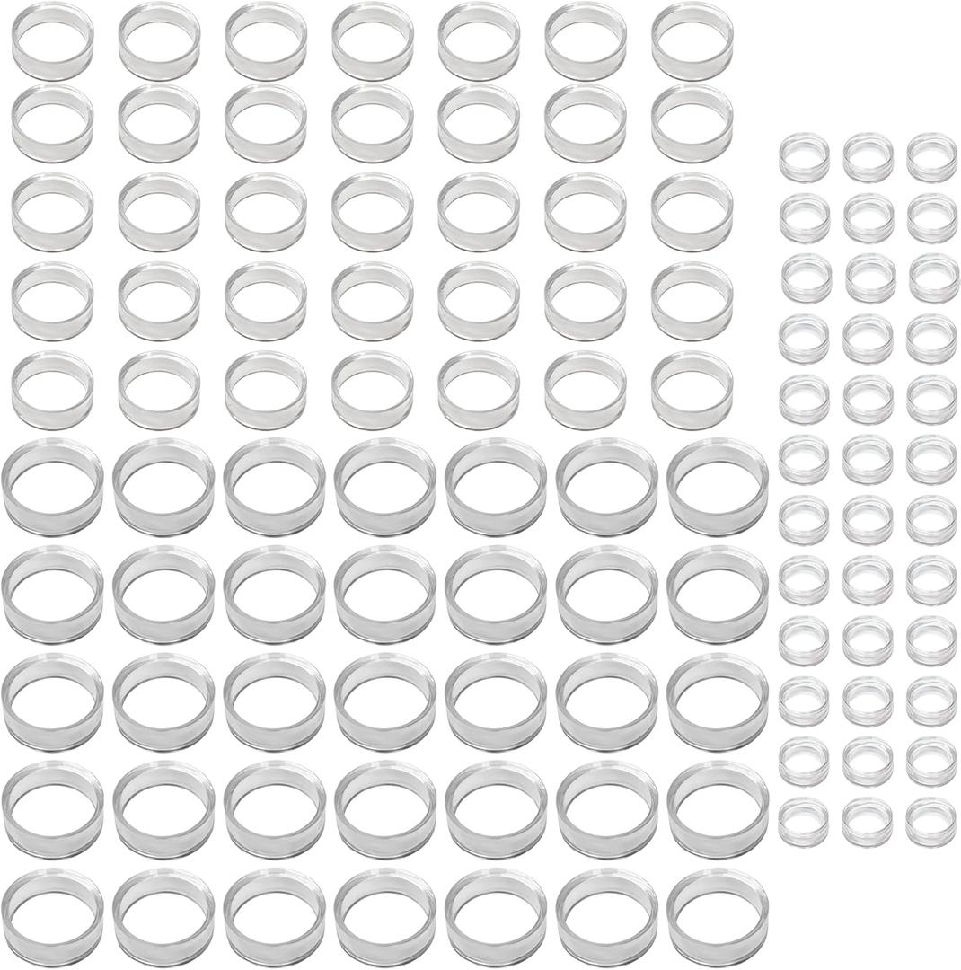 105 PCS (3 Sizes each 35) Sphere Stand,Clear Mini Ball Stand,Round Display Stands for Baseball, Crystal Ball, Golf Ball, Softball, Tennis Ball, Marbles, Spheres, Collections.3 Sizes Large,Medium,Small