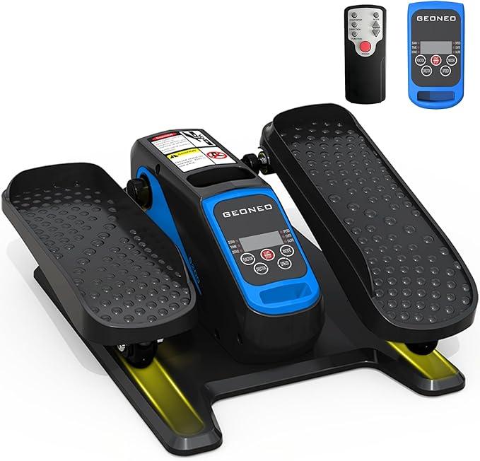 Under Desk Elliptical Machine, Electric Elliptical Exerciser for Senior, Quiet and Small Electric Seated Pedal for Home with Display Monitor, Remote Control and 12 Adjustable Speeds