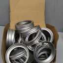 42 Pieces Regular Mouth Canning Rings, Canning Bands for Mason Jar Small Mouth, Rustproof Tinplate Metal Bands/Rings for Mason Jar (Silver 70mm)