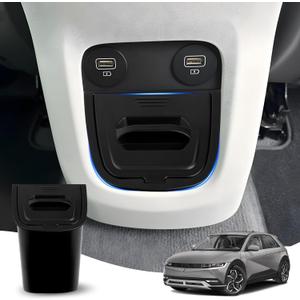 Karltys Car Trash Can, Dedicated Garbage Can for with Lid, Odor-Proof Car Garbage Bin Automotive Center Console Organizer for Hyundai Ioniq 5 2022-2024 Interior Accessories(Not for Ioniq 5 N)