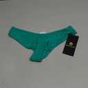 Body Glove Standard Smoothies Kendal Solid High-Cut Cheeky Bikini Bottoms for Women (Small, Viridian Green)
