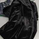 SweatyRocks Women's Off The Shoulder Asymmetrical Velvet Midi Dress Short Sleeve Ruched Elegant Party Dresses Black XL