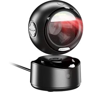 NetumScan A6 Wireless Barcode Scanner, 3-in-1 Bluetooth & 2.4G Omnidirectional Desktop QR Code Reader, 1D 2D Bar Code Image Sensing for Warehouse, Supermarket, Retail Store Pos System-A6