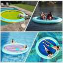 CALOBANA Water Hammock Inflatable Round Floating Ring for Adults, 12ft