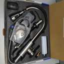 Kitchen Faucet with Soap Dispenser, Brushed Nickel High Arc Stainless Steel Modern Sink Faucet with Pull Down Sprayer, Deck Plate for 1 or 3 Hole Sinks for RV Bar Laundry Farmhouse