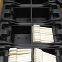 Berlinzo Premium Clear Ice Cube Maker with Conversation Ice Prints  8 Large 2.1" Crystal Clear Ice Squares  Giftable Idea for Party, Game Night & Just for Fun  Includes Storage Bag (Non-Electric)