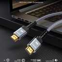 HDMI Cable 6.6 ft, Highwings 4K HDMI 2.0 Cord with High-Speed No Flickering, Nylon Braided & Gold-Plated Connectors, HDR, Ethernet, ARC, 3D, HDCP 2.2, Compatible with 4K TVs, Monitor, Streaming Device