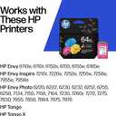 HP 64XL Tri-Color High-Yield Ink Cartridge Printers | Works with Printer Series: Envy Inspire 7950e; Envy Photo 6200, 7100, 7800; Tango | Eligible for Instant Ink | N9J91AN