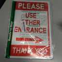 Please Use Other Entrance Sign Aluminum 12x8 Inch Right Arrow Metal Waterproof for Enter Outdoor Business Office 2 Pack