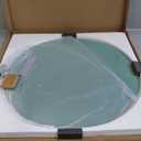30" Frameless Round Beveled Mirror, 1" Polished Edge Beveled Circle Bathroom Mirror for Wall, Vanity, Entryways