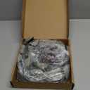 Fudios Lighted Twig Eucalyptus Garland 6FT 96 Warm White LED Battery Operated with Timer for Mantle Fireplace Wedding Party Spring Bedroom Decoration Indoor Outdoor Use