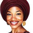 Woeoe Pre-Tied African Hats Gold Auto Gele African Head Wraps Church Turban for Women (One Size, Burgundy)