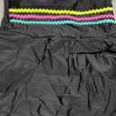 popvil Women Strapless One Piece Swimsuit Tummy Control Bandeau Swim Dress Bathing Suit with Colorful Trim Cute Bow (Medium, Black)