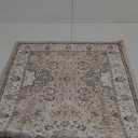 HILORUUG Washable Area Rug 2x4 - Entryway Living Room Large Indoor Rugs Soft Oriental Vintage Bedroom Rugs Non-Slip Backing Stain Resistant for Farmhouse Kitchen-2x4 Ivory