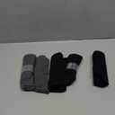 coskefy Women's High Waisted Cotton Underwear Soft Breathable Panties Stretch Briefs Ladies Panties 5 Pack (Large, 3 Back+2 Grey)