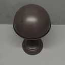 MyGift Hat Organizer, Metal Cowboy Hat Stand for Display, Antique Tabletop Wig Cap Helmet Stand, Brown Dome Shape