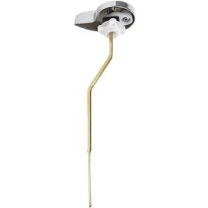 BESPORTBLE Toilet Flush Lever Toilet Lever Handle Toilet Tank Flush Lever Side Mount Toilet Lever Handle Compatible for Toilet Tank (Silver+Gold) Toilet Handles