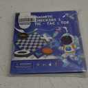 2-in-1 Checkers & Tic-Tac-Toe Board Game | Magnetic Travel Games for Kids 8-12 | Plane Activities for Kids Ages 8-12 | Foldable Magnetic Checkers & Travel Activities (Ages 3-12)