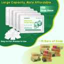 5lb Glycerin Soap Base - Unscented Melt and Pour Soap Base for DIY Crafting, Easy to Cut, Vegan and Cruelty-Free, Moisturizing and Gentle on Skin for Soap Making Supplies (Transparent, 5 Pound) (16 Ounce (Pack of 5))