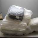 Aoxun Replacement Cushions for Outdoor Furniture, 4-Piece Outdoor Cushions for Patio Furniture, Deep Seat, Waterproof & Fade Resistant Couch Cushion for 4-Seat Patio Conversation Sets, Grey