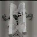 Nature Smile Wooden Pants Hangers Wood Bottom Jeans Skirt Hanger with Clips Anti Rust Hook Pack of 10 (White)