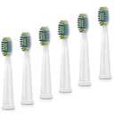 Voom Sonic  Pro 3/Pro 5 Replacement Heads | Pack of 6 Replacement Brushes | Advanced Bristle Technology| Soft DuPont Nylon Bristles | Oral Care