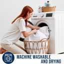 OLANLY Twin Quilted Fitted Mattress Pad  Soft Pillow Top Mattress Topper, Down Alternative Fill, Cooling Comfort Breathable Mattress Cover, Machine Washable Deep Pocket Mattress Protector, White