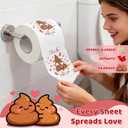 2 x Valentines Day Gifts for Him/Her,Novelty Toilet Paper Romantic Gag Gifts for Couples Men Women Boyfriend Girlfriend Wife Husband,Prank Decor for Anniversary Wedding Birthday Christmas Party Supplies (LOVE YOU)