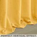 Yellow Gold Linen Curtains 84 Inch Length for Living Room 2 Panels Rod Pocket Drapes Light Filtering Semi Sheer Mustard Golden Yellow Curtain for Bedroom Fall Autumn Decor 52x84 Long Sunflower Colored