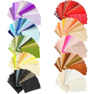 160 Sheets Textured Scrapbook Paper & Mesh Fabric Assorted Set | 10 Mixed Colors | Decorative Paper for Scrapbooking Journaling, Planners, Card Making, Decoupage | 4.72" x 3.14"