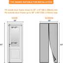 Magnetic Screen Door, Fit for Door Size:Around 36” x 82“,39" x 83" Self Seeling Door Screen,Keep Bugs Out Screen Door, Let Cool Breeze in, Pet and Kid Friendly, Works with Various Doors(36" x 82")