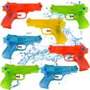 ArtCreativity Water Squirters Guns for Kids (Set of 12) 5.5 Inch Water Toys for Swimming Pool, Beach, and Outdoor Summer Fun, Cool Birthday Water Gun Party Favors for Boys and Girls