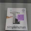 simplehuman 8 oz. Touch-Free Sensor Liquid Soap Pump Dispenser with Soap Sample, Brushed Nickel