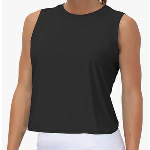 THE GYM PEOPLE Women's Workout Tops in Ice Silk Quick Dry Sleeveless, L