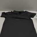 Nautica Boys' School Uniform Short Sleeve Polo Shirt, Button Closure, Comfortable & Soft Pique Fabric (18-20 Husky, Black)