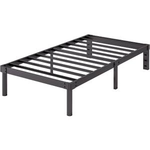 14 Inch Metal Twin Bed Frame Heavy Duty Platform Bed Frame No Box Spring Needed Easy Assembly Noise Free Black